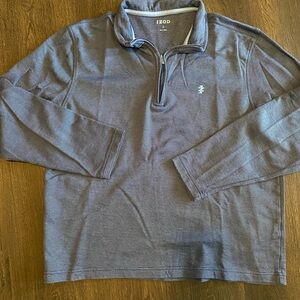 Izod Blue Long Sleeve Polo Size Large